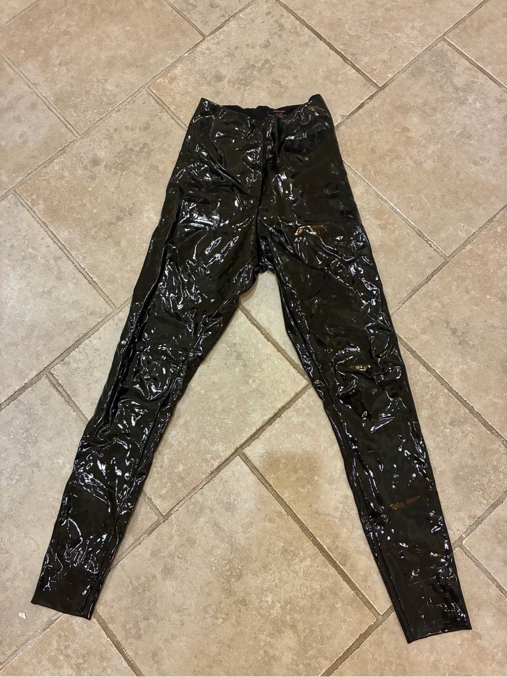 Commando high waisted latex-Shine Black Women’s Vinyl Jeans